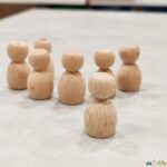 اسباب بازی مهره چوبی تکی تپلو مخصوص بردگیم و بازی فکری ارتفاع 23 میلی متر