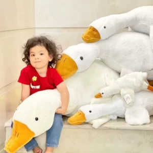 عروسک پولیشی غاز خوابیده سایز سه وارداتی اورجینال طول 140 سانت