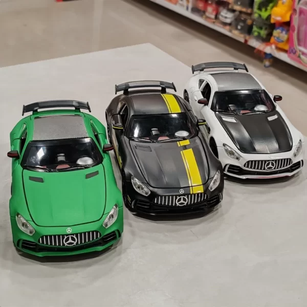 ماشین فلزی بنز AMG GT وارداتی 1به24 دودزا - Image 12