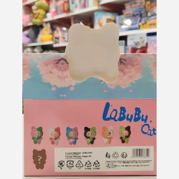 فیگور لبوبوLabubu شانسی گوش گربه ای وارداتی - Image 3
