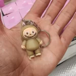 جاکلیدی labubu سیلیکونی سایز کوچک وارداتی شانسی