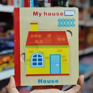 پازل کتابی چوبی آموزشی تکی وارداتی 14در17سانت