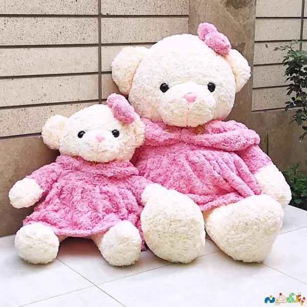 عروسک پولیشی خرس تدی رز وارداتی سایز1 - Image 7