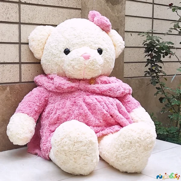 عروسک پولیشی خرس تدی رز سایز دو وارداتی - Image 1