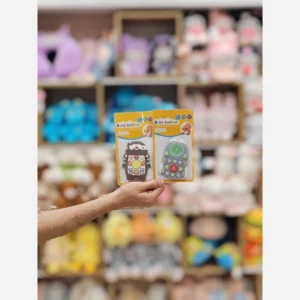 دندونی سیلیکونی طرح فضانورد وارداتی دکمه دار