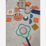 پازل قطعات چوبی کودک وارداتی با الگو وارداتی - Image 2