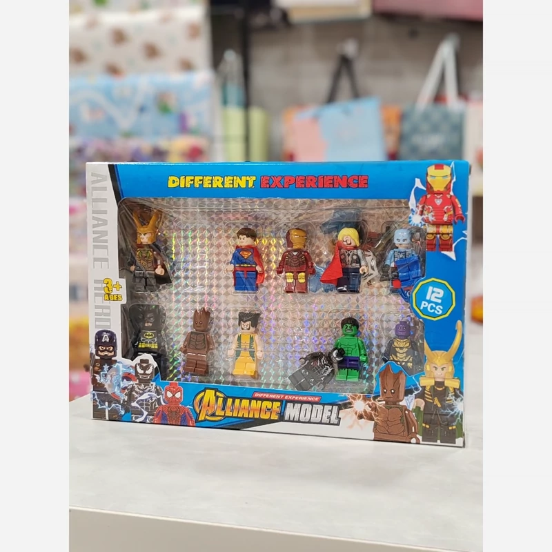 9JG8ce7vFOe9V78sseysR0bihG54yMeArdLl0QIuHzZuUbF8Vg.jpg_800X800X70 لگو مینی فیگور پک قهرمانان 12 عددی وارداتی - Image 1