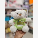 عروسک خرس لباس حیوانات نشسته وارداتی