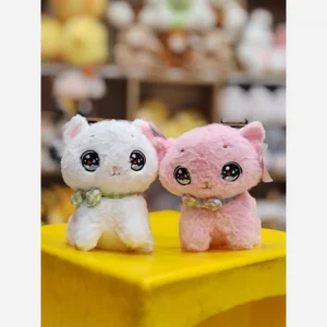 عروسک گربه پولیشی چشم درشت با نمک وارداتی