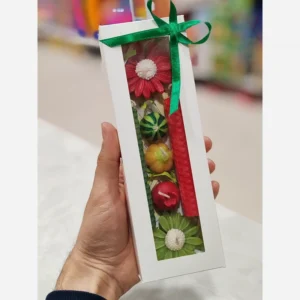 پک شمع تزئینی طرح گل و یلدا