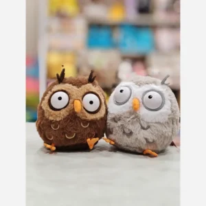 عروسک جغد چشم پلاستیکی درجه یک کوکی دالز