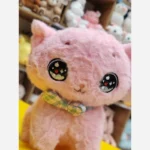 عروسک گربه پولیشی چشم درشت با نمک وارداتی - Image 3