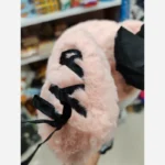 عروسک کرومی و ملودی لباس طرح دار پولیشی وارداتی - Image 4