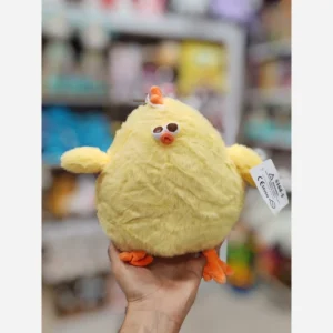 عروسک جوجه پرز دار تپلی چشم دار وارداتی