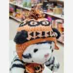 عروسک پولیشی ببر اسکیت سوار کلاه دار وارداتی - تصویر 10