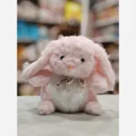 عروسک خرگوش گوش شنی درجه یک وارداتی پاپیون دار - تصویر 4