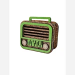 تراش چوبی ام دی اف طرح ضبط و رادیو مخزن دار