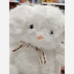 عروسک خرگوش گوش شنی درجه یک وارداتی پاپیون دار - تصویر 8