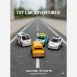 ماشین فلزی مینیاتور وارداتی عقب کش طرح مشاغل