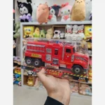 اسباب بازی ماشین آتش نشانی درج قدرتی سلفونی ابعاد 25در10 سانت