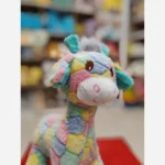 عروسک زرافه چهل تیکه پولیشی سایز 2وارداتی - تصویر 3