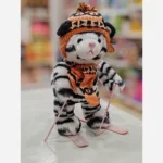 عروسک پولیشی ببر اسکیت سوار کلاه دار وارداتی