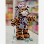 عروسک پولیشی ببر اسکیت سوار کلاه دار وارداتی - تصویر 6