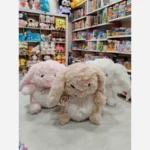 عروسک خرگوش گوش شنی درجه یک وارداتی پاپیون دار - تصویر 6