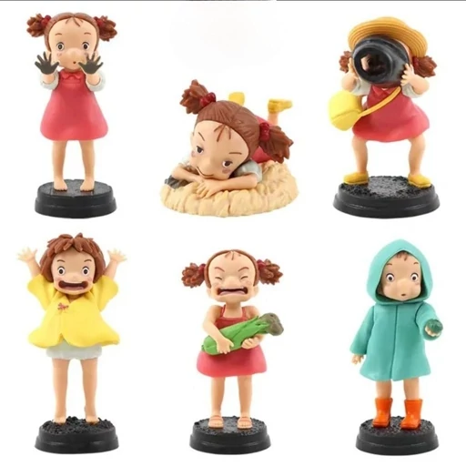 vZFev3eIjoQ9jBdtR6RdKE2J70M7pdbdL6SXN8LEenTL6adtVy.jpg_512X512X70 فیگور انیمه Totoro کارکتر Mei Chan ست 6 مدل - تصویر 1