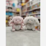 عروسک خرگوش گوش شنی درجه یک وارداتی پاپیون دار - تصویر 5