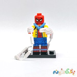 مینی فیگور لگو مرد عنکبوتیSpider Man مدل استایل خیابانی با اکسسوری تار عنکبوتی